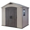 Keter Factor Outdoor Apex Garden Storage Shed 8 X 6 Feet - Beige 2 Keter Factor Outdoor Apex Garden Storage Shed 8 X 6 Feet - Beige -Green Garden World 001 1400 4