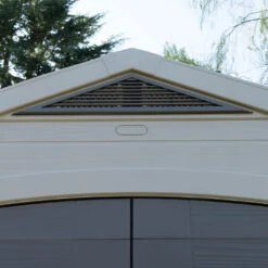 Keter Factor Outdoor Apex Garden Storage Shed 8 X 8 Feet - Beige -Green Garden World 006 1400 1