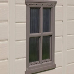 Keter Factor Outdoor Apex Garden Storage Shed 8 X 6 Feet - Beige -Green Garden World 007 1400