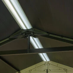 Keter Factor Outdoor Apex Garden Storage Shed 8 X 8 Feet - Beige -Green Garden World 008 1400 1