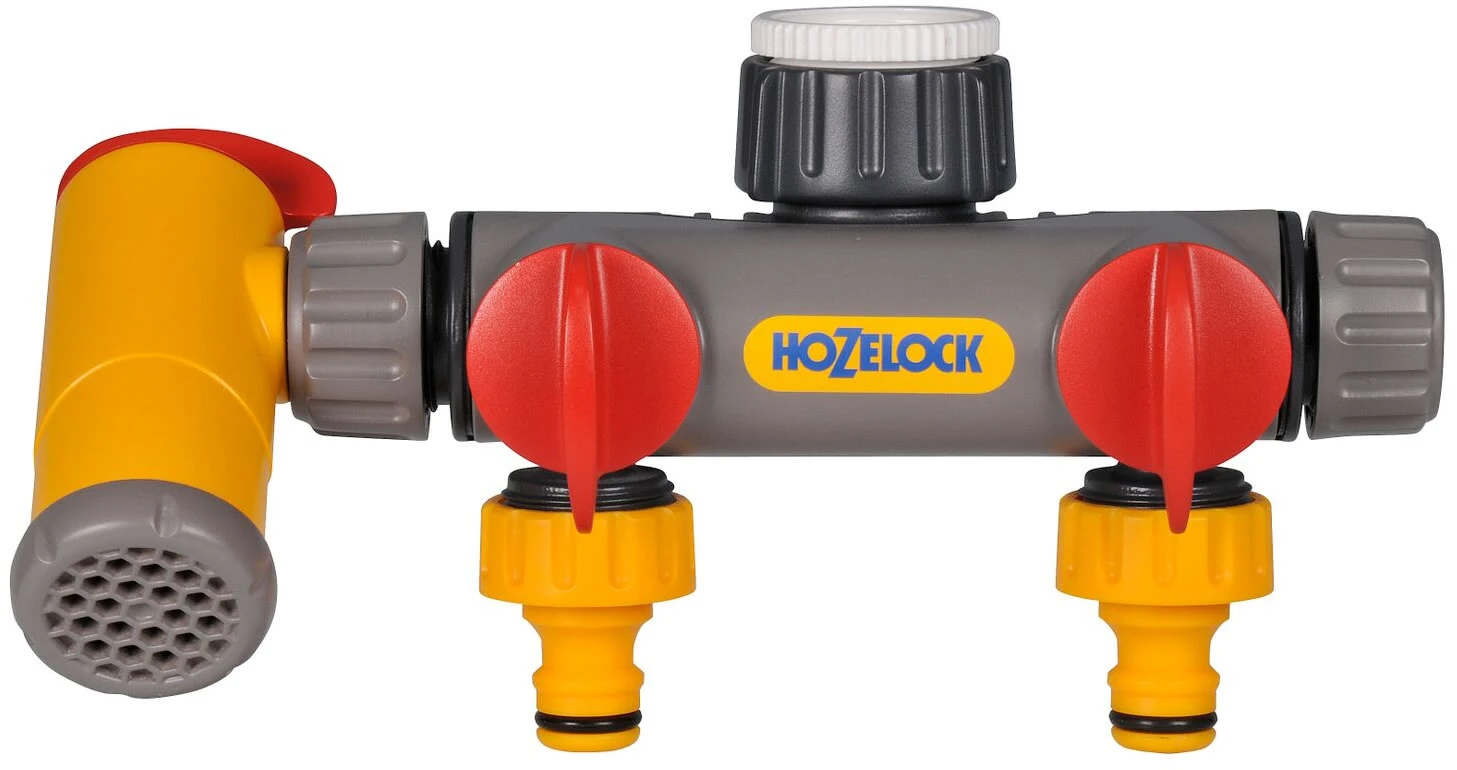 Hozelock Flowmax 3-Way Tap Connector - 2250 3 Hozelock Flowmax 3-Way Tap Connector - 2250