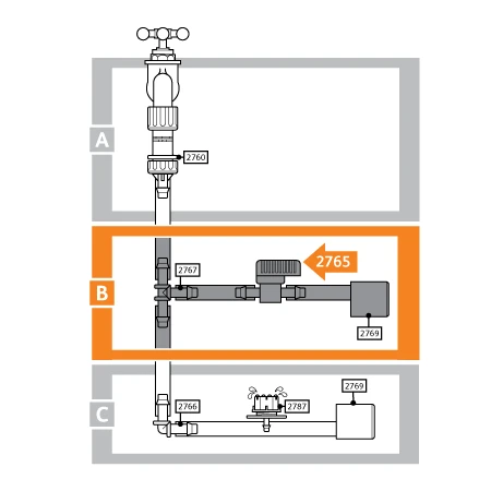 Hozelock Micro Irrigation Flow Control Valve - 2765 4 Hozelock Micro Irrigation Flow Control Valve - 2765 - Image 2