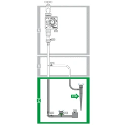 Hozelock Micro Irrigation Stake Adjustable Dripper - 2788 7 Hozelock Micro Irrigation Stake Adjustable Dripper - 2788 -Green Garden World 2788 abc
