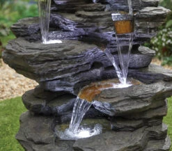 Kelkay Hinoki Springs Water Feature With LEDs 8 Kelkay Hinoki Springs Water Feature With LEDs -Green Garden World 45235l detail 3 giant