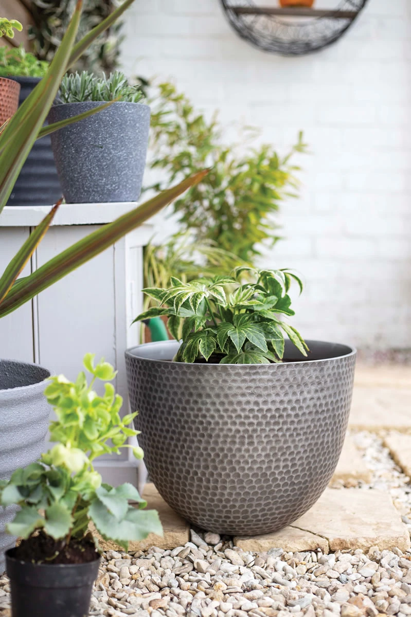 Kelkay Plant Avenue Urban Collection Large Elements Pot Gun Metal Grey 3 Kelkay Plant Avenue Urban Collection Large Elements Pot Gun Metal Grey