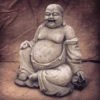 Happy Sitting Buddha Garden Ornament -Green Garden World BD17