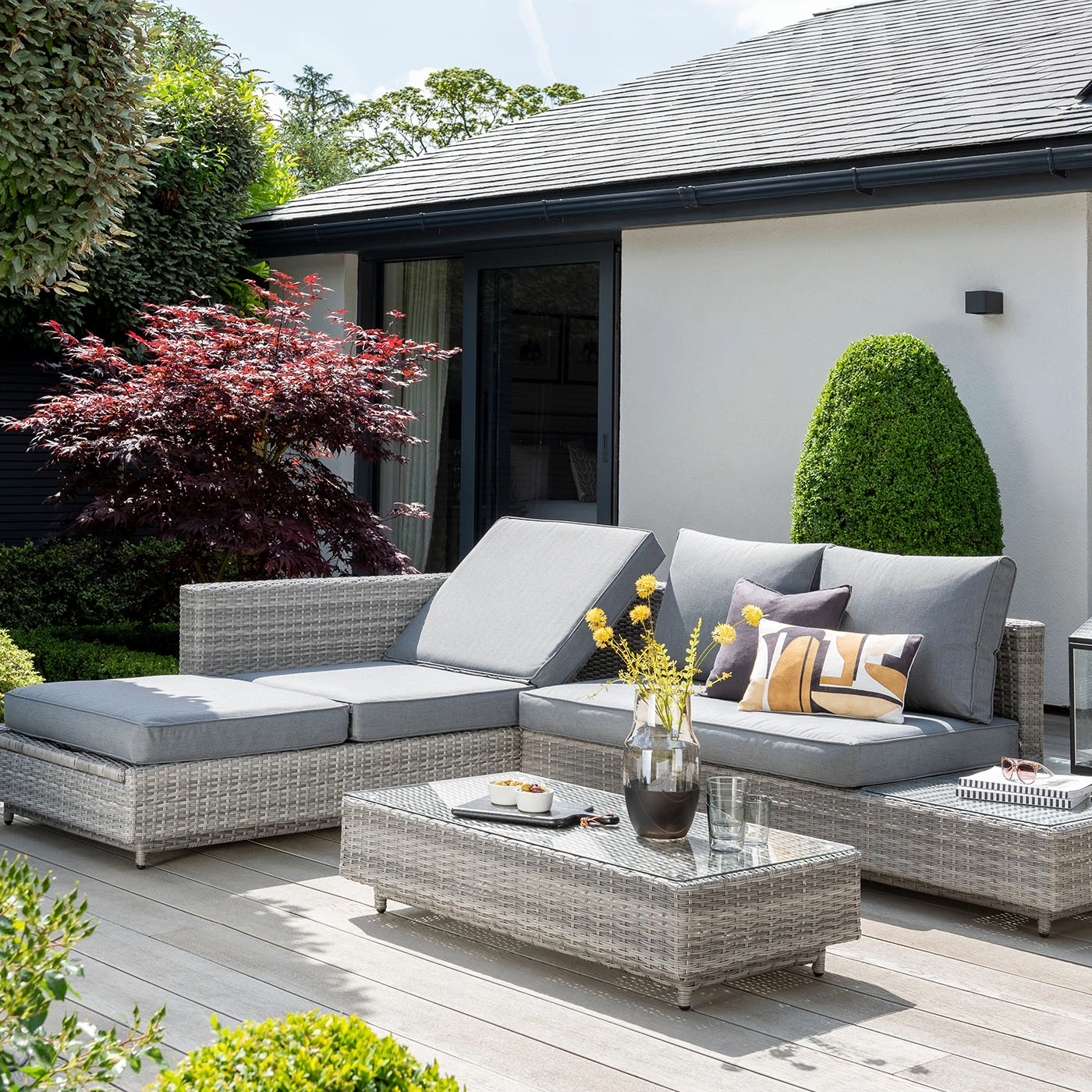 Norfolk Leisure Bahama Corner Sofa Set In Grey 3 Norfolk Leisure Bahama Corner Sofa Set In Grey