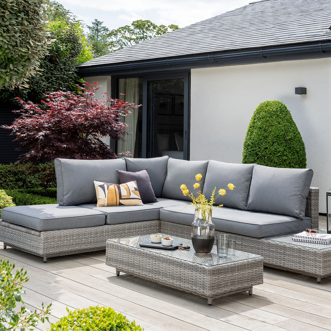 Norfolk Leisure Bahama Corner Sofa Set In Grey 4 Norfolk Leisure Bahama Corner Sofa Set In Grey - Image 2