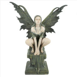 Celtic Fairy's Perilous Perch Garden Ornament By Design Toscano -Green Garden World CL5047 front