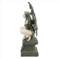 Celtic Fairy's Perilous Perch Garden Ornament By Design Toscano -Green Garden World CL5047 left