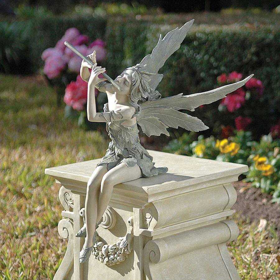 Fairy Of The West Wind Garden Ornament By Design Toscano 3 Fairy Of The West Wind Garden Ornament By Design Toscano