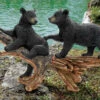 Mischievous Bear Cubs Resin Garden Ornament By Design Toscano -Green Garden World KY69774