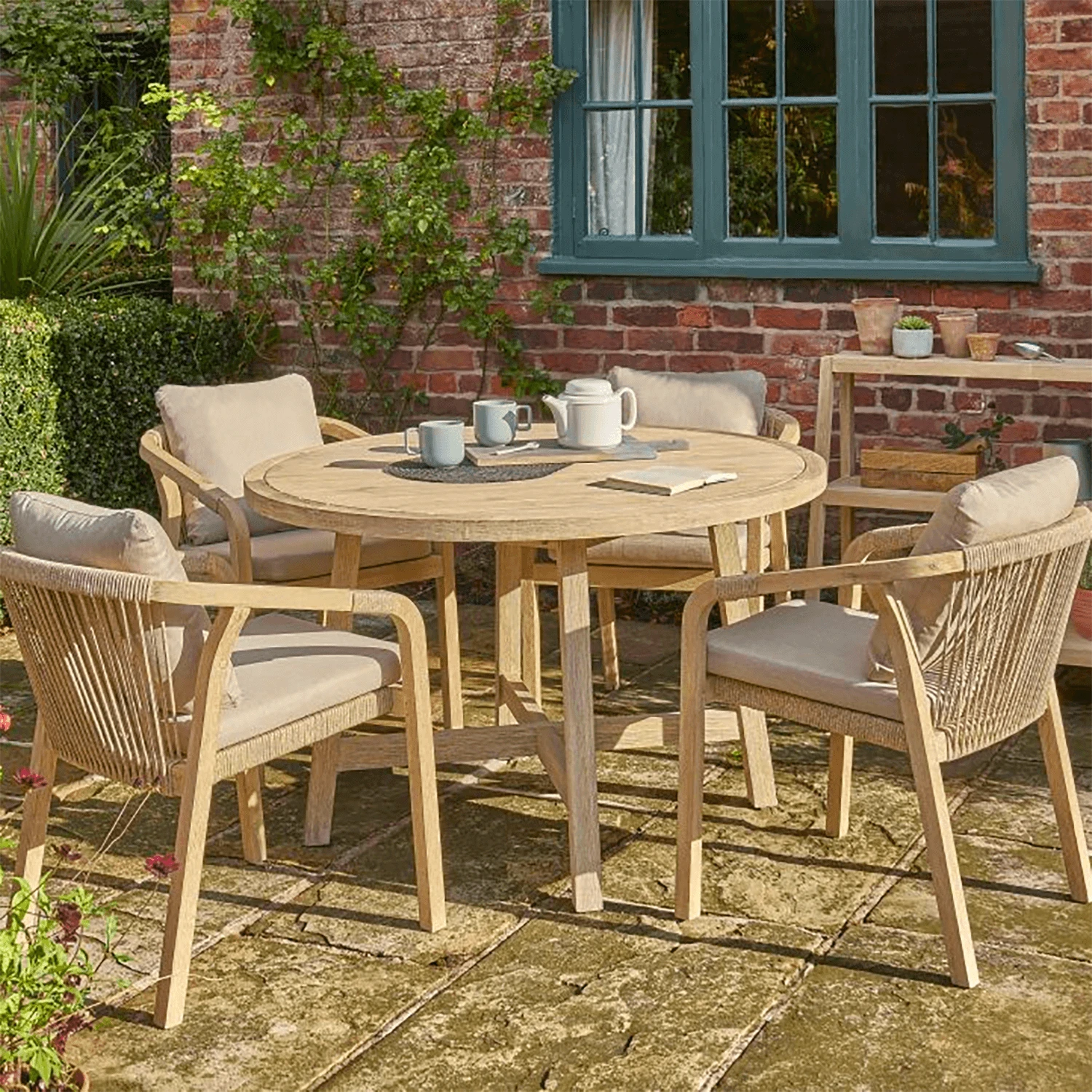 Kettler Cora Rope 4 Seater Dining Set 3 Kettler Cora Rope 4 Seater Dining Set