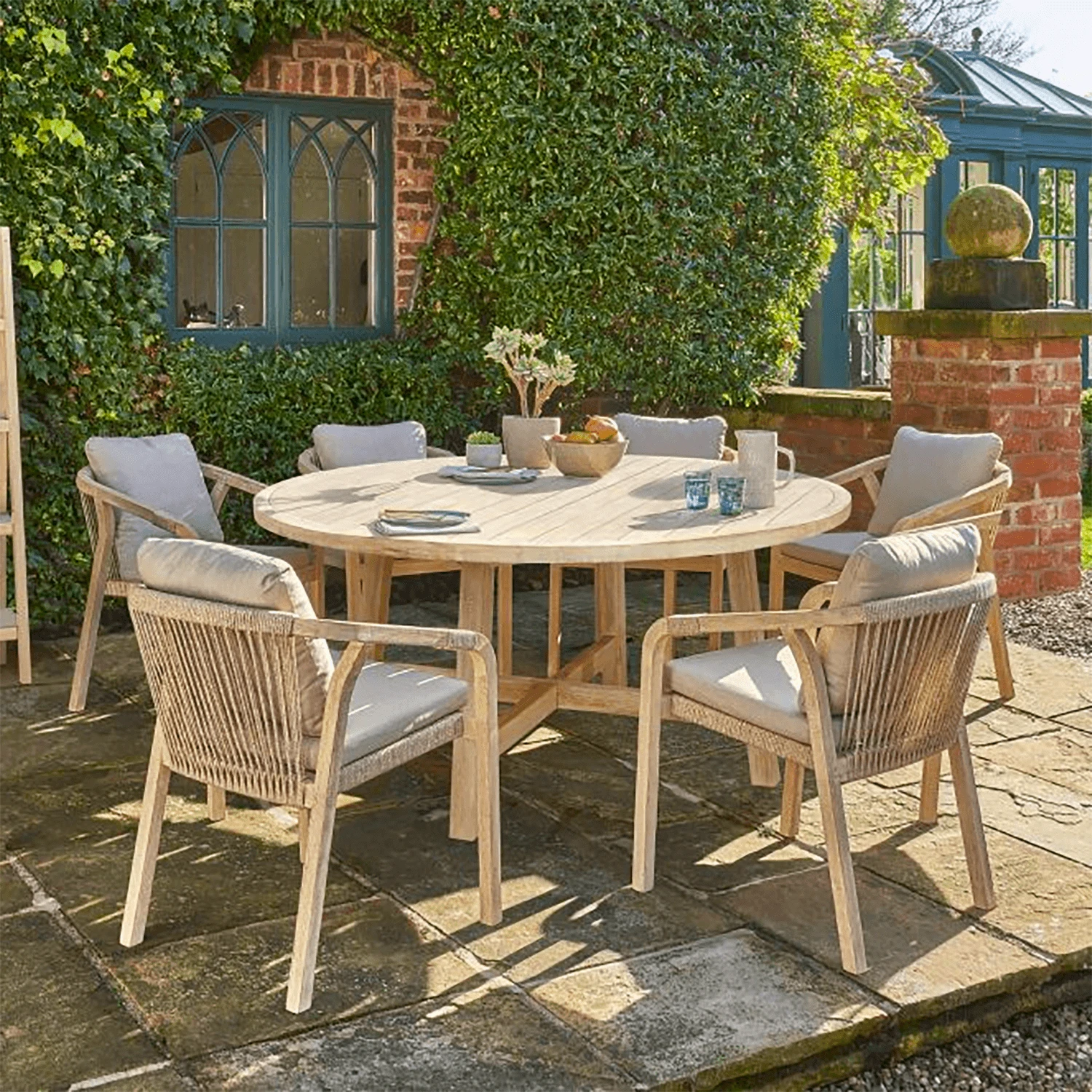 Kettler Cora Rope 6 Seater Dining Set 3 Kettler Cora Rope 6 Seater Dining Set