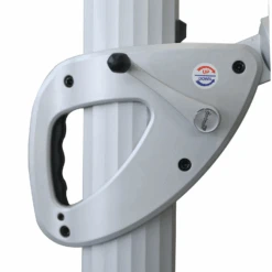 Hartman Caribbean Round Cantilever Parasol With Solar Powered Lights - Natural -Green Garden World L Hartman cantilever parasol adjuster