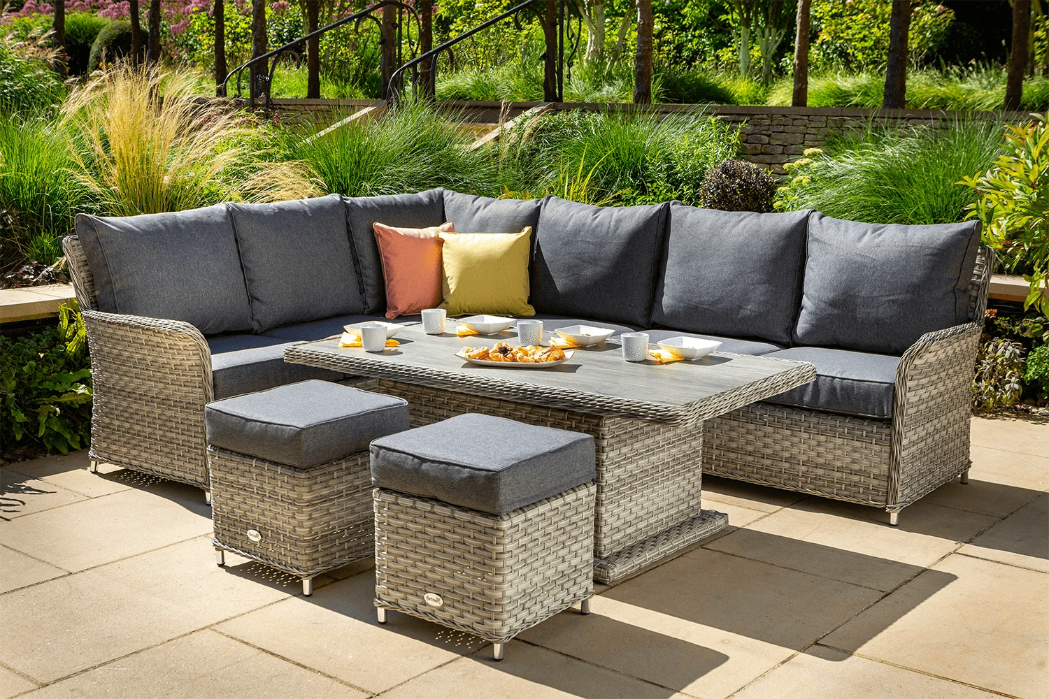 Hartman Heritage Tuscan Rectangular Corner Sofa Set In Ash / Slate 4 Hartman Heritage Tuscan Rectangular Corner Sofa Set In Ash / Slate - Image 2