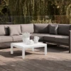 Kettler Elba Grande Corner Sofa -Green Garden World L Kettler Elba grande corner no table