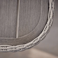 Kettler Palma Grande Fire Pit Corner Sofa Set In White Wash / Taupe -Green Garden World L Kettler Palma grande fire pit white wash table effect