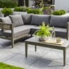 Norfolk Leisure Arden Corner Sofa Set In Grey -Green Garden World L Norfolk Leisure Arden corner set