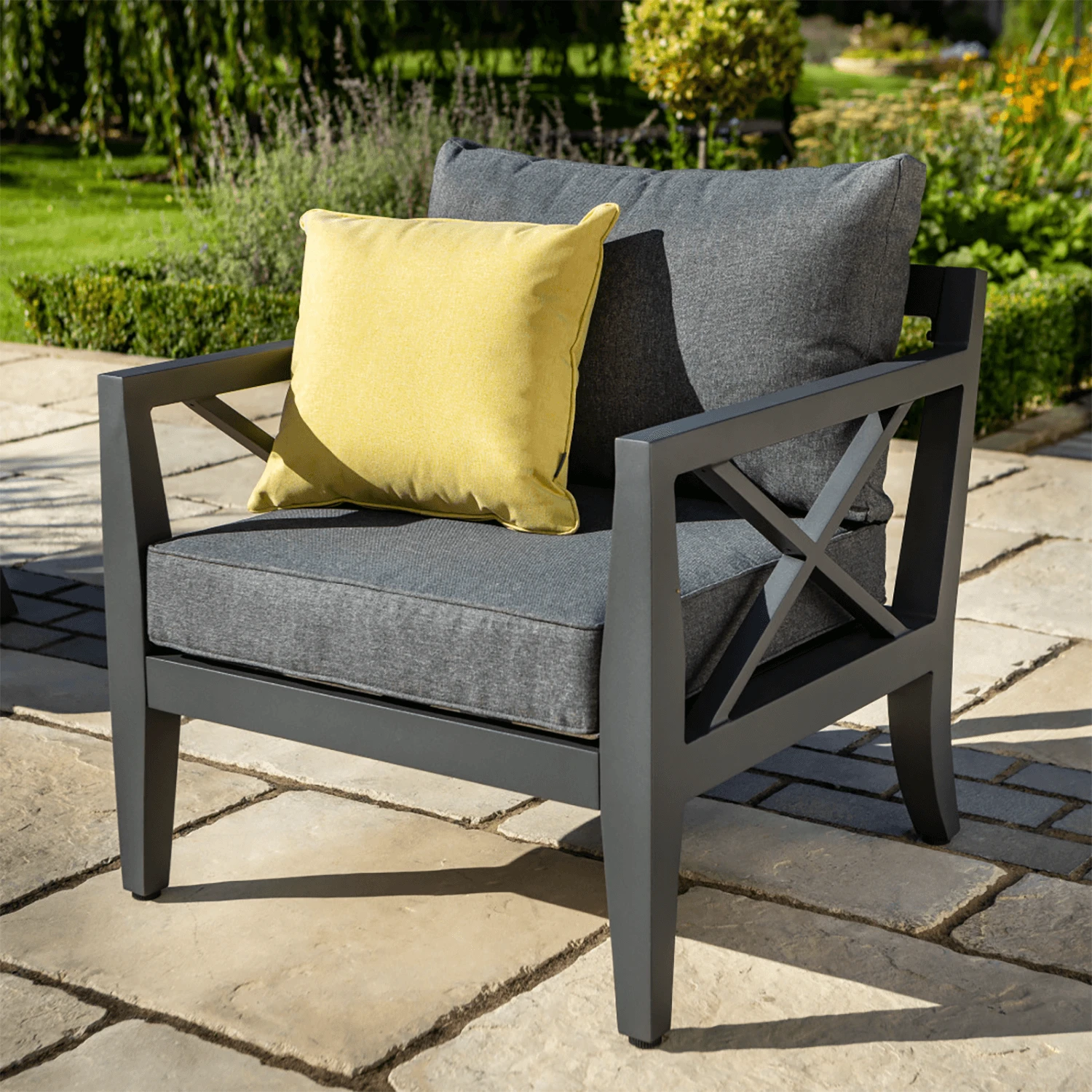 Hartman Sorrento Lounge Chair In Xerix/Slate 3 Hartman Sorrento Lounge Chair In Xerix/Slate
