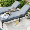 Hartman Amalfi Lounger Duet Set In Antique Grey / Platinum -Green Garden World L amalfi lounger duet antique grey