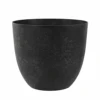 Artstone Pot Bola Black Large -Green Garden World L artstone pot bola black large