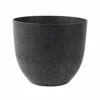 Artstone Pot Bola Black Medium -Green Garden World L artstone pot bola black medium