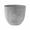 Artstone Pot Bola Grey Small -Green Garden World L artstone pot bola grey small
