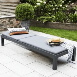 Kettler Elba Lounger And Side Table 8 Kettler Elba Lounger And Side Table -Green Garden World L kettler lounger down