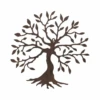 Ornamental Metal Tree Wall Plaque Rust Ideal For Your Home Or Garden - 32cm Diam -Green Garden World L metal tree wall plaque 32cm
