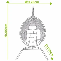 Hartman Heritage / Westbury Cocoon Egg Chair In Beech / Dove -Green Garden World L1 Hartman westbury cocoon egg chair size