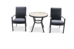 LG Monza Bistro Set With High Back Chairs 11 LG Monza Bistro Set With High Back Chairs -Green Garden World L1 MNZ SET2