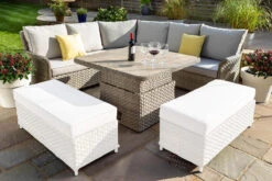 Hartman Heritage Grand Tuscan Square Corner Sofa Set In Beech / Dove - NO BENCHES