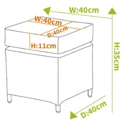 Hartman Heritage Stool With Cushion Beech / Dove 7 Hartman Heritage Stool With Cushion Beech / Dove -Green Garden World L1 heritage grand stool size 1