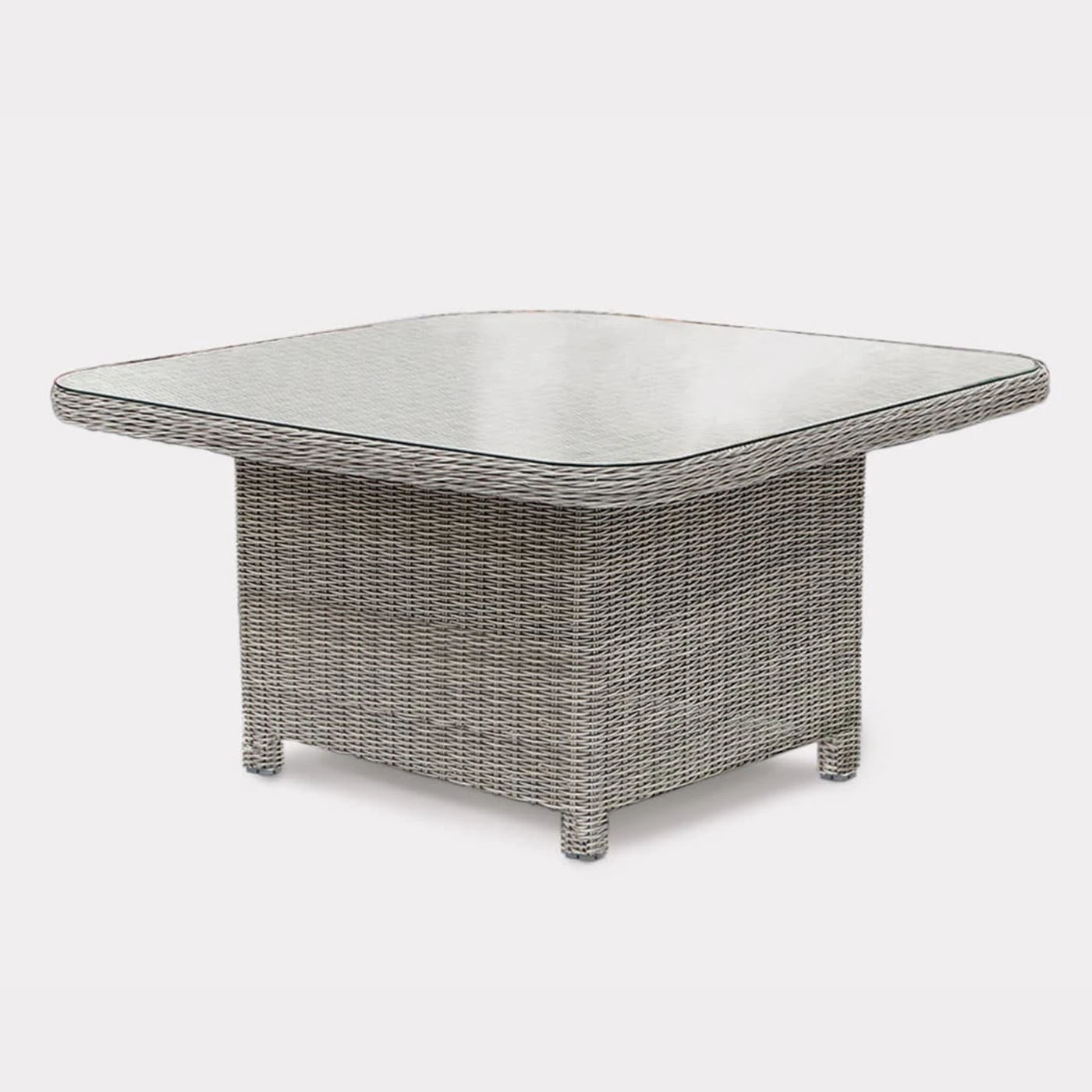 Kettler Palma Grande Corner Sofa Set With Glass Topped Table In White Wash / Taupe 7 Kettler Palma Grande Corner Sofa Set With Glass Topped Table In White Wash / Taupe - Image 5