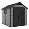 Keter Premier 759 Outdoor Apex Garden Storage Shed 7.5 X 9 Feet- Grey -Green Garden World Premier20759 1 1400