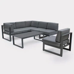 Kettler Menos Versa Corner Sofa Set -Green Garden World Versa Corner Lounge Set Studio 1400