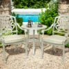 Hartman Amalfi Bistro Set In Maize / Wheatgrass -Green Garden World amalfi maize wheat bistro