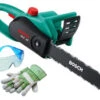 Bosch Electric Chainsaw 40cm With Lubricant And Goggles - AKE-40 -Green Garden World bosch chainsaw ake40 gloves