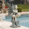 Celtic Fairy's Perilous Perch Garden Ornament By Design Toscano -Green Garden World celtic fairys perilous perch ornament