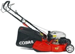 Cobra 46cm Self Propelled Petrol Mower With Rear Roller - RM46SPC 7 Cobra 46cm Self Propelled Petrol Mower With Rear Roller - RM46SPC -Green Garden World cobra RM46SPC side giant