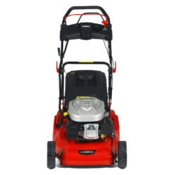 Cobra 46cm Self Propelled Petrol Mower, Rear Roller, Electric Start -Green Garden World cobra RM46SPCE front giant