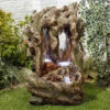EX DISPLAY/ COLLECTION ONLY Colorado Falls Easy Fountain Garden Water Feature -Green Garden World easy fountain colorado falls l