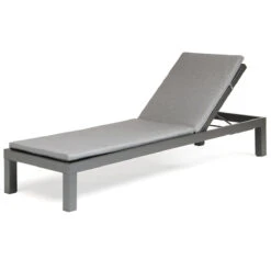 Kettler Elba Lounger In Anthracite / Charcoal -Green Garden World elba lounger studio giant