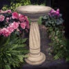 Twist Birdbath Stone Ornament 2 Twist Birdbath Stone Ornament -Green Garden World g ba17