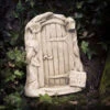 Fairy Door Stone Ornament With Sign -Green Garden World g cf10
