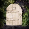 Fairy Door Stone Ornament -Green Garden World g cf3