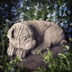 Pug Stone Ornament