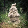 Gnome Smoking Stone -Green Garden World g gn1
