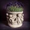 Pair Of Cherub Pot Large Stone -Green Garden World g vp1